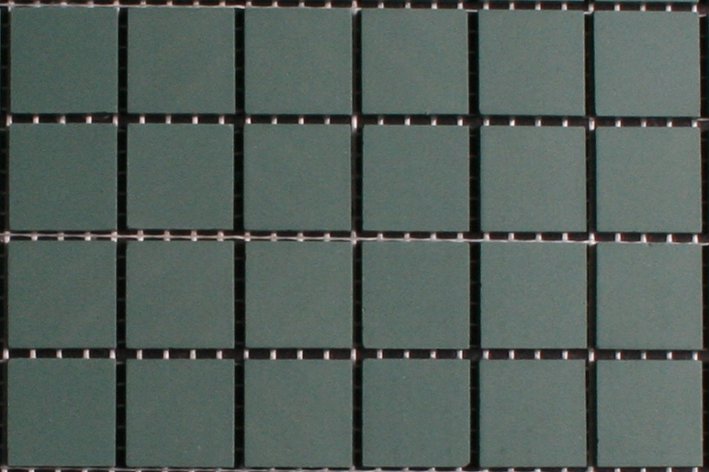 Groen strak mozaiek 2x2 cm