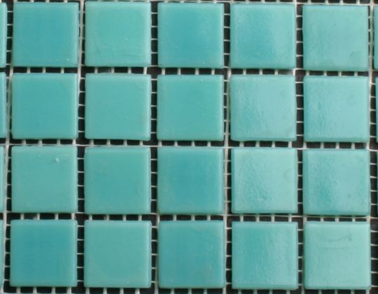 Glasmozaiek Turquoise 2x2 cm tegels