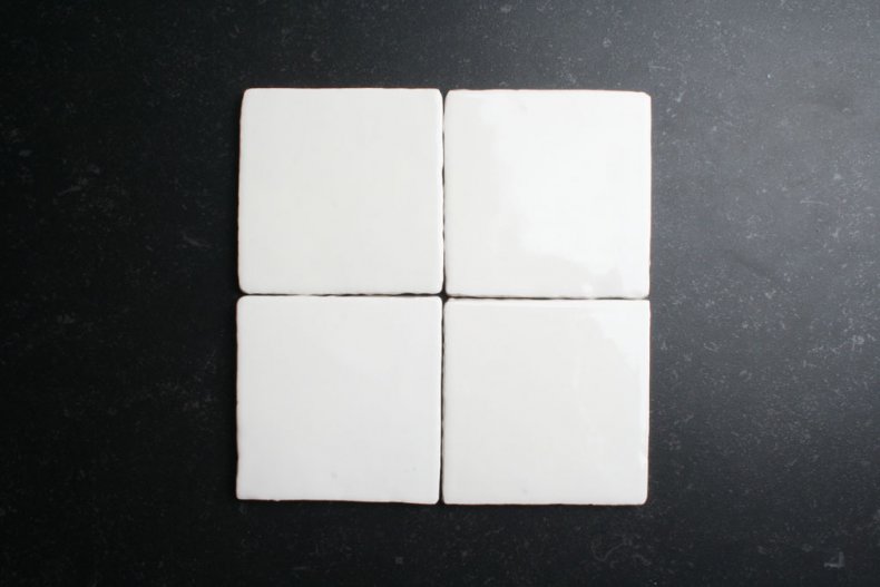 Handvorm 10x10 ivoor / lichte creme tegels