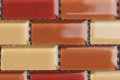 MHDN 28 - yellow / orange / red mix - brick 25x50x4mm 